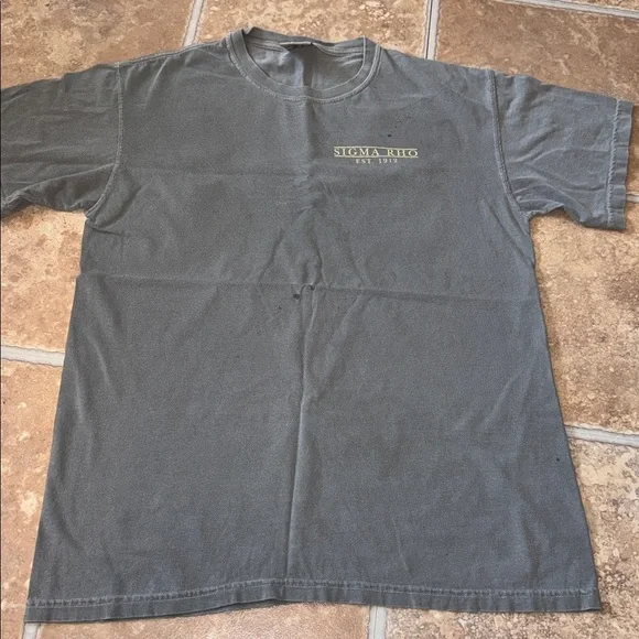 SIGMA RHO join or regret men short sleeve tshirt medium comfort colors - Picture 2 of 6